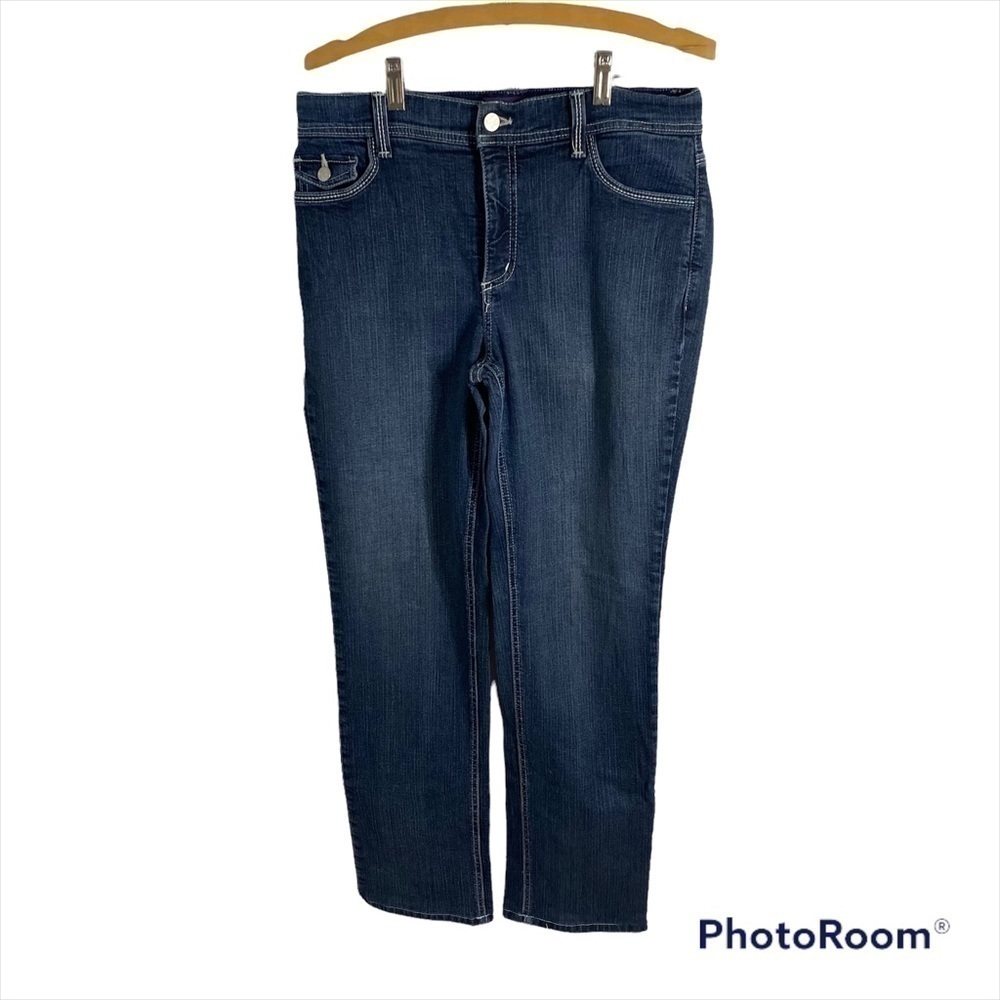 NYDJ Straight Leg Denim Jeans Women’s Sz 10 Blue